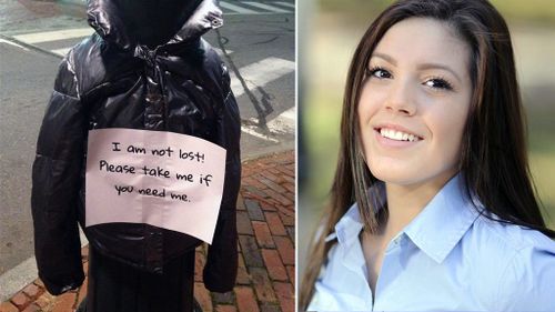 Portland student hangs free jackets out for less fortunate ahead of winter