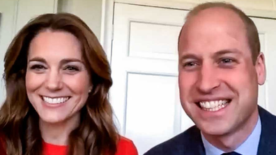 The Duke and Duchess of Cambridge dialling into veterans on VE Day.