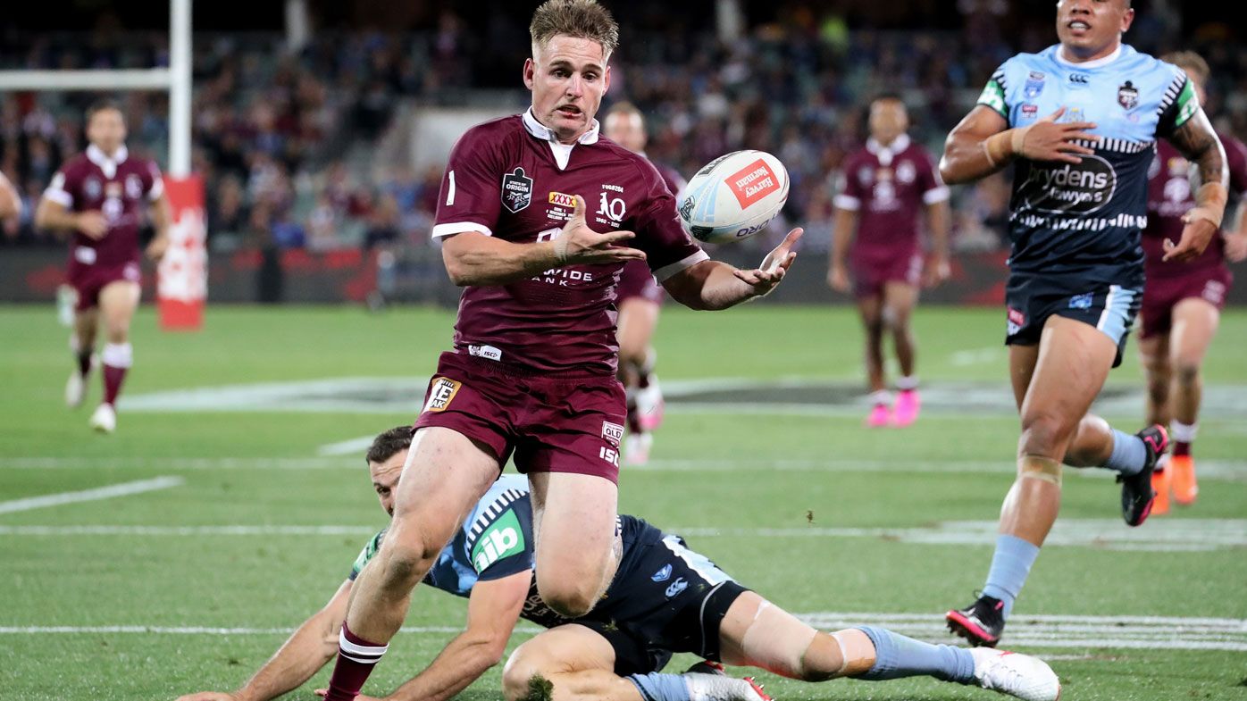 AJ Brimson was instrumental in the Maroons Game One win over NSW. (Getty)