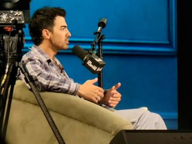 Joe Jonas speaking to Jay Shetty
