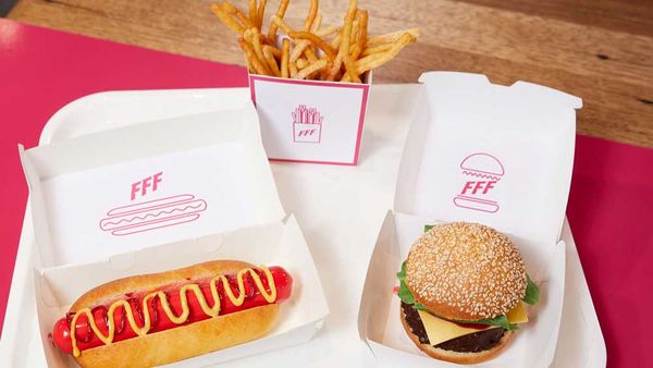 Anna Polyviou's Family Food Fight hot dog, burger and fries dessert