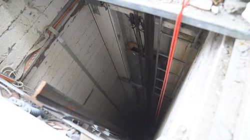The IDF showed media what it claimed was a Hamas tunnel near the hospital.