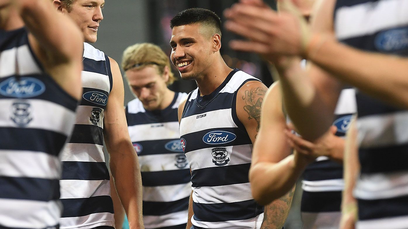 Geelong legend Jimmy Bartel reacts to Tim Kelly's latest comments on playing future