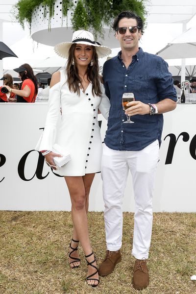 Model Rebecca Harding and Andy Lee at  the 2018 Portsea Polo&nbsp;