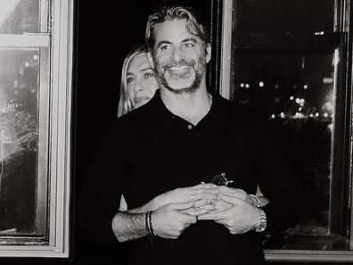 Jennifer Aniston and boyfriend Jim Curtis in an Instagram photo