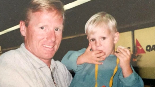 Zach Bray avec son père Adam Bray