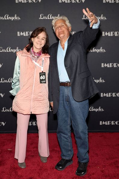 LOS ANGELES, CALIFORNIA - NOVEMBER 07: (L-R) Mavis Leno and Jay Leno attend 60th Anniversary at The Improv at Hollywood Improv on November 07, 2023 in Los Angeles, California. (Photo by Monica Schipper/Getty Images)