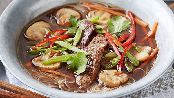 Caitlyn Paterson's hot and sour beef noodle soup
