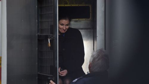 Harriet Wran arrives at the NSW Supreme Court. (AAP)