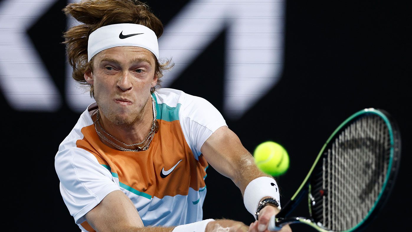 Russian tennis star Andrey Rublev's powerful anti-war message after Dubai victory