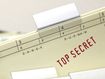 A security file marked &quot;top secret&quot;.