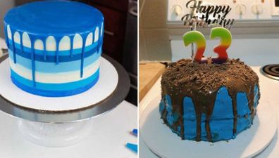 boyfriend birthday cake fail