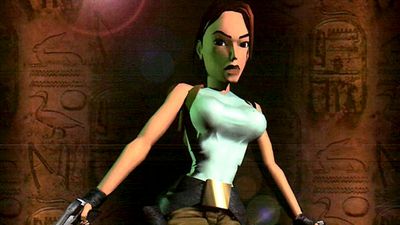 Lara Croft's debut on PlayStation 