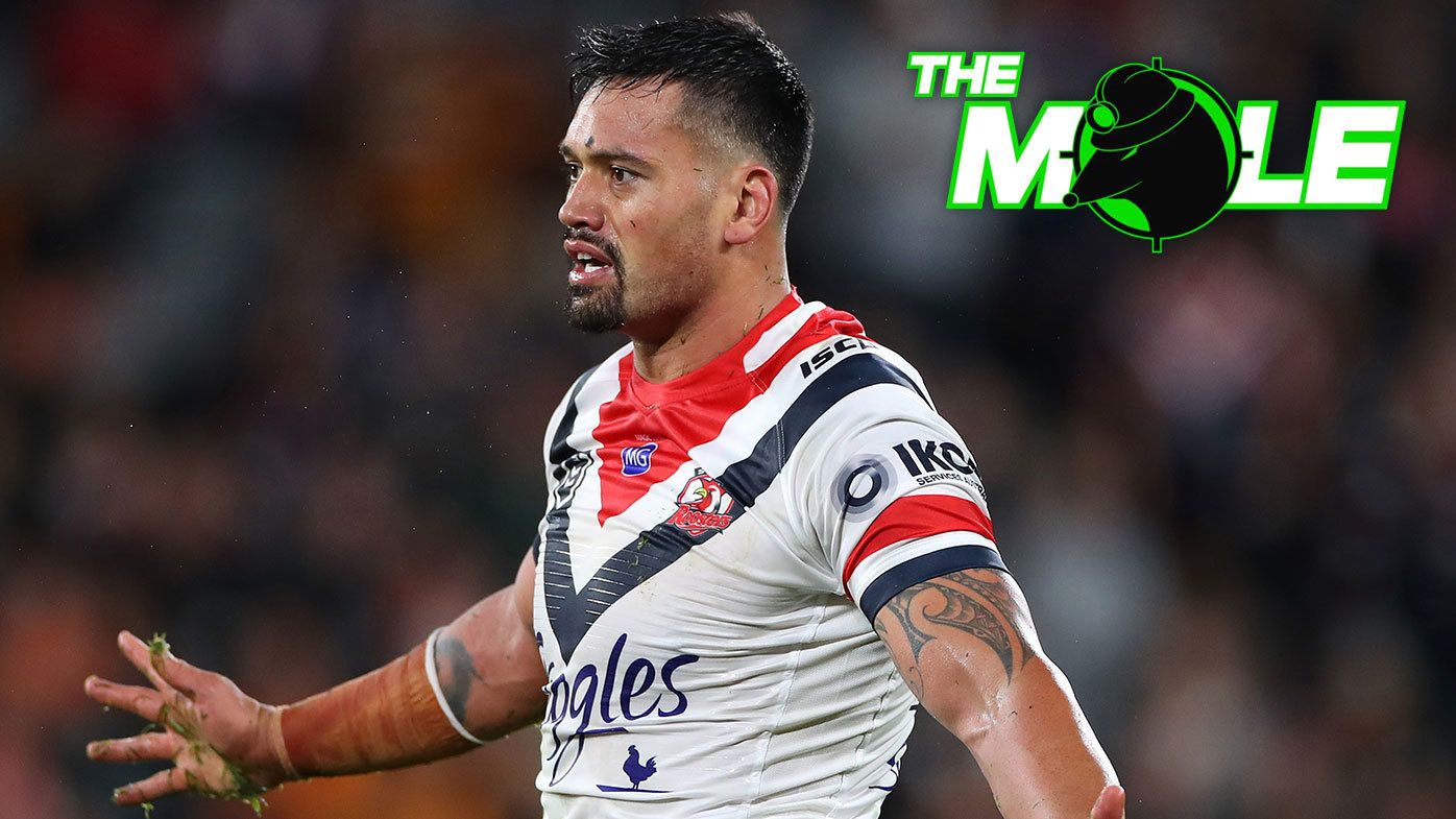 Zane Tetevano pictured in action for the Sydney Roosters