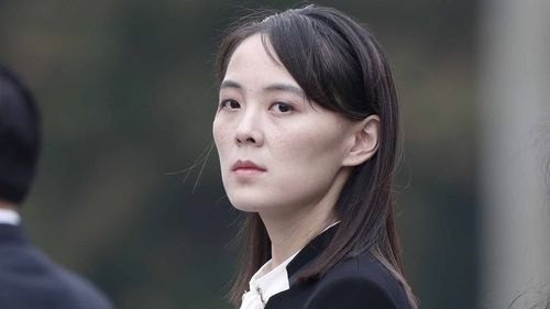 Kim Yo Jong, sister of North Korea's leader Kim Jong Un, attends wreath laying ceremony at Ho Chi Minh Mausoleum in Hanoi, March 2, 2019. 