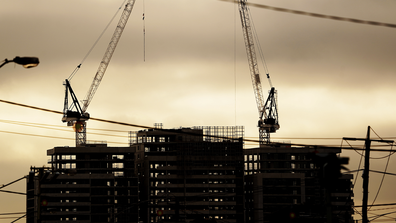 Apartments under construction in Melbourne, Wednesday, July 3, 2019. 