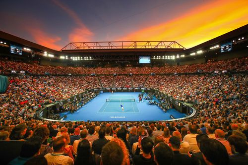 during day 14 of the 2019 Australian Open at Melbourne Park on January 27, 2019 in Melbourne, Australia.