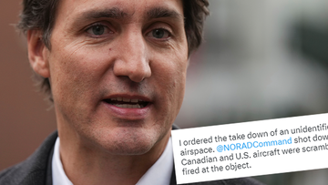 Canadian Prime Minister Justin Trudeau ordered the downing of a high altitude object over Canadian airspace on Saturday, he said in a tweet.