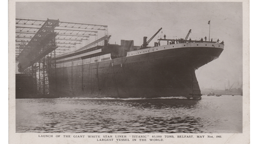 An original postcard written by Jack Phillips while aboard the Titanic is up for auction.