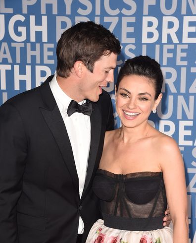 Mila Kunis with husband Ashton Kutcher