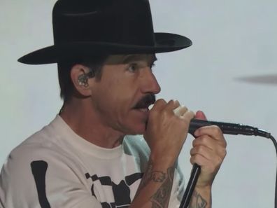 The Red Hot Chili Peppers perform at the LA FireAid Benefit Concert, January 2025