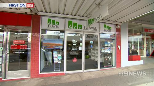 Mr Dittloff's travel agency has been closed since Monday. (9NEWS)