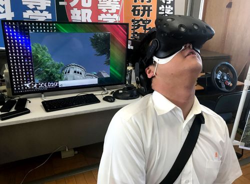 The Hiroshima atomic bombing has been recreated in virtual reality. (Photo: AP).