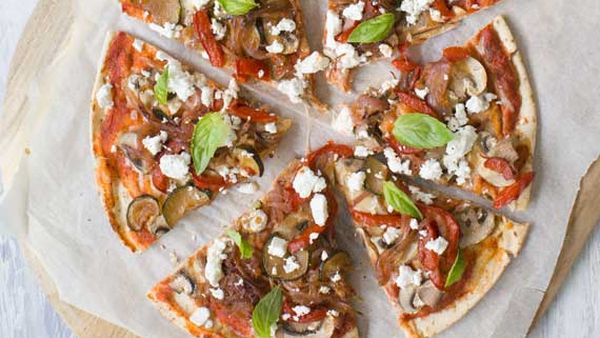 Nadia Lim's caramelised vegetable pizzas