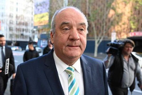 Daryl Maguire leaves the John Maddison Tower Courts in Sydney, Friday, June 20, 2025. (AAP Image/Dean Lewins)