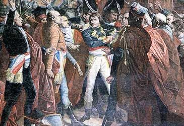 In 1799 Napoleon Bonaparte seized power in a coup d'état to lead which government?