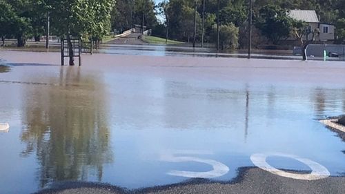 Parts of Gunnedah and Carroll in the NSW north-east are experiencing flooding.