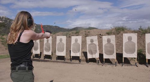 Piper Smith, Leader of the largest chapter of The Pink Pistols in San Diego. Picture: The Feed