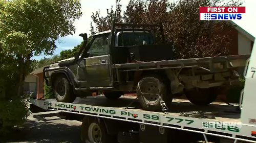 Police located the abandoned ute less than five kilometres from the Tyabb service station.