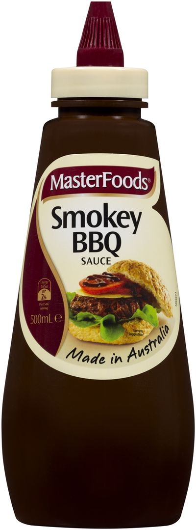<strong>Masterfoods Smokey BBQ Sauce (41.1 grams of sugar per 100ml)</strong>