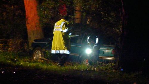 A man is dead after his car crashed into a tree on Victoria's Mornington Peninsula.