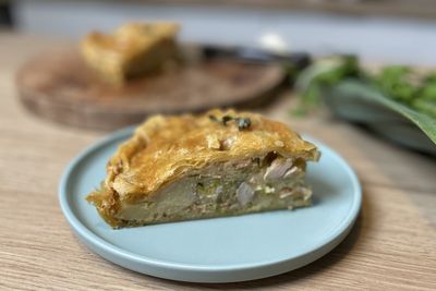 Turkey, leek and potato pie recipe