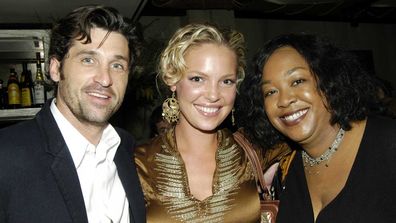 Patrick Dempsey, Katherine Heigl and Shonda Rhimes in 2005.
