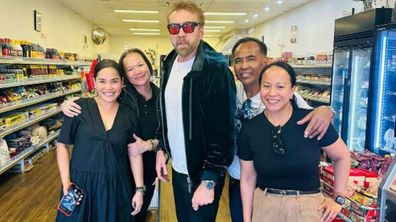 Annie and Miriam Asian grocery store Busselton Nicolas Cage surprise visit while in WA shooting film