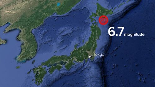 Powerful earthquake with preliminary magnitude of 6.7 rocks northern Japan