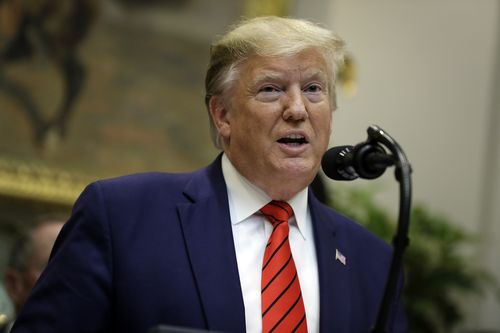 President Donald Trump speaks during an event on "transparency in Federal guidance and enforcement" in the Roosevelt Room of the White House, Wednesday, Oct. 9, 2019, in Washington. (AP Photo/Evan Vucci)  President Donald Trump signs an executive order on "transparency in Federal guidance and enforcement" in the Roosevelt Room of the White House, Wednesday, Oct. 9, 2019, in Washington. (AP Photo/Evan Vucci)