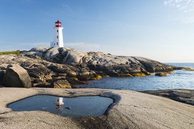 Peggy's Cove Lighthouse, Nova Scotia, Canada.