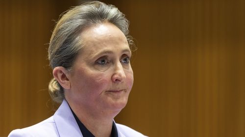 Vanessa Hudson, Qantas CEO and Managing Director, during a Senate hearing