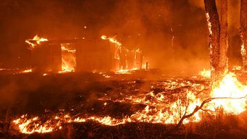 Buildings and property were lost as bushfires raced through Failford on the Mid North Coast.