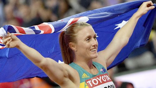 Hurdler Sally Pearson was the favourite to be named flagbearer. (AAP)