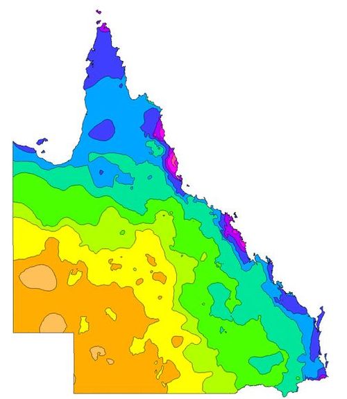The Bureau of Meteorology recorded massive rainfalls across much of Queensland last year. (BoM)