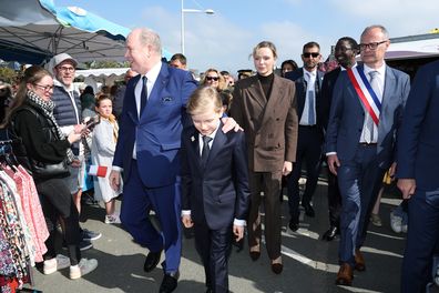 Prince Albert II of Monaco, Prince Jacques of Monaco, Princess Charlene of Monaco and Princess Gabriella of Monaco 