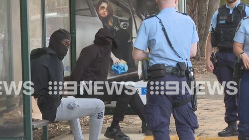 Three men were arrested at Merrylands West.