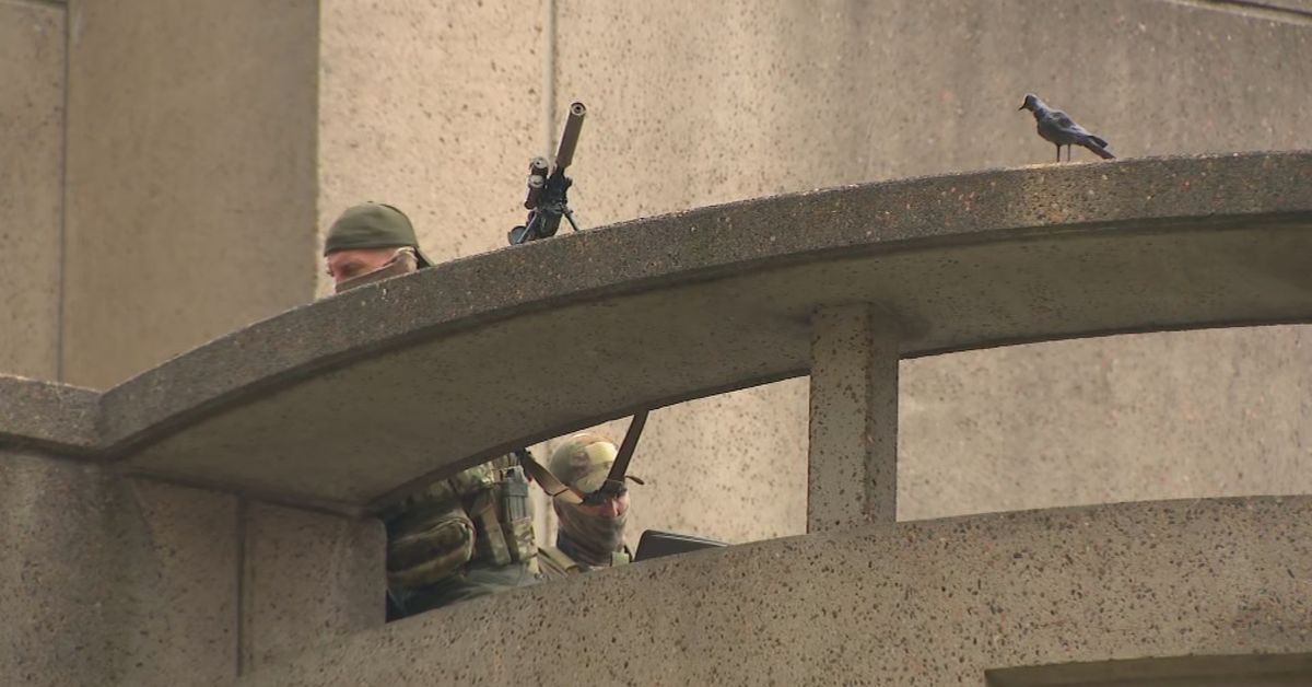 Snipers stationed on hotel rooftop during Israeli president's visit