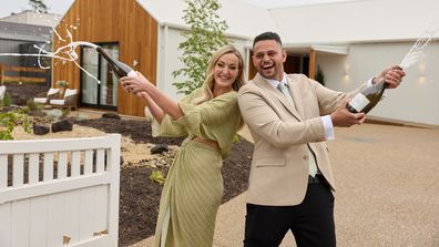 Britt and Taz react to winning The Block 2025