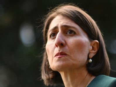 Gladys Berejiklian after the ICAC hearing today.